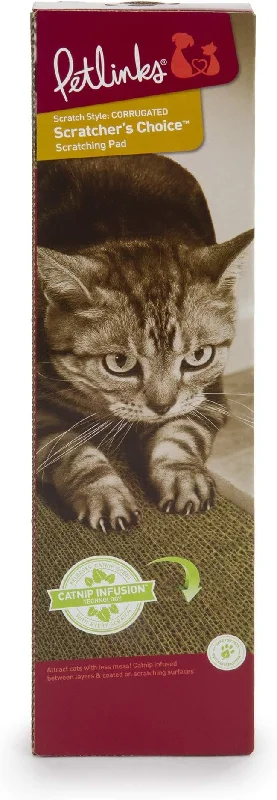 -Non-toxic pet toy recommendationsPetlinks Scratcher's Choice+ Corrugated Cat Scratcher with Infused Catnip Cat Toy -Non-toxic pet toy recommendationsPetlinks Scratcher's Choice+ Corrugated Cat Scratcher with Infused Catnip Cat Toy