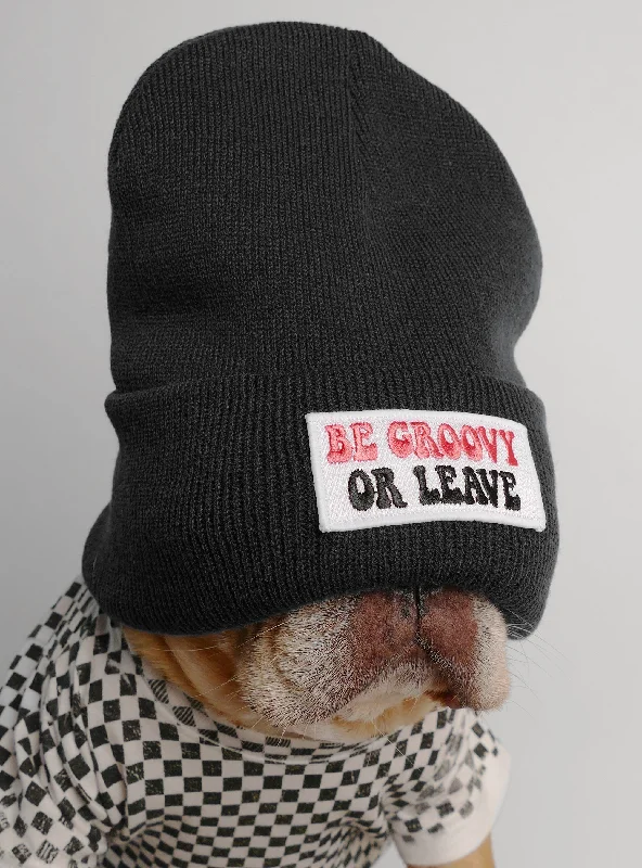 Pet fashion clothesBe Groovy Or Leave Beanie