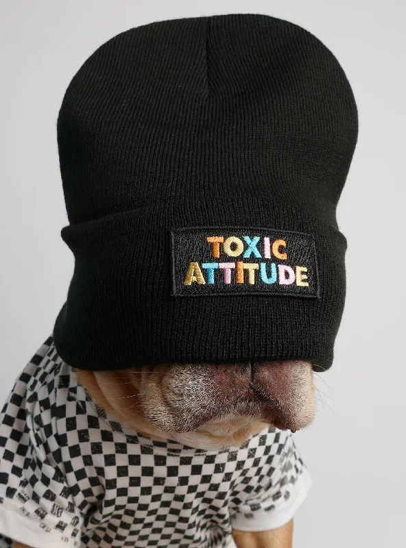 Pet cartoon pattern clothesToxic Attitude Beanie