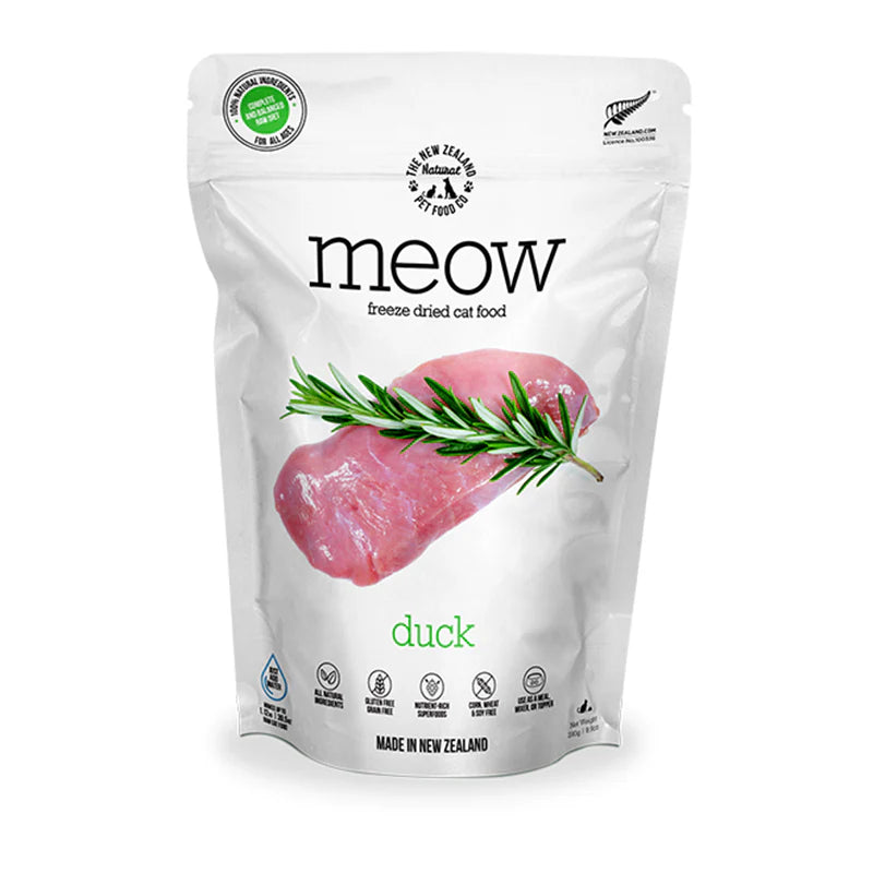  . **Functional Cat Food**  New Zealand Pet Food Co. Meow Treats Duck