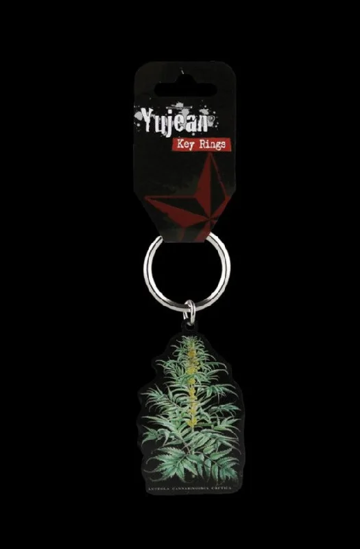- Remote interactive pet feederCabinet of Curiosities Cannabis Plant Keyring