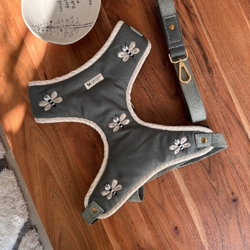PoochMate Jade Green Dog Harness & Lead Set