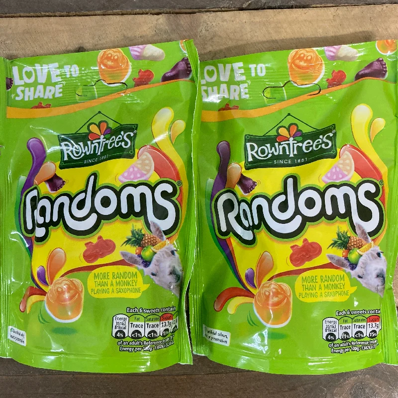 ---3x Rowntrees Randoms Pouch Bags (3x150g)