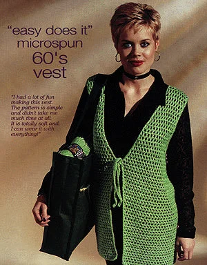 - Organic cotton dog bibs1960's Crochet 'Hippie' Vest
