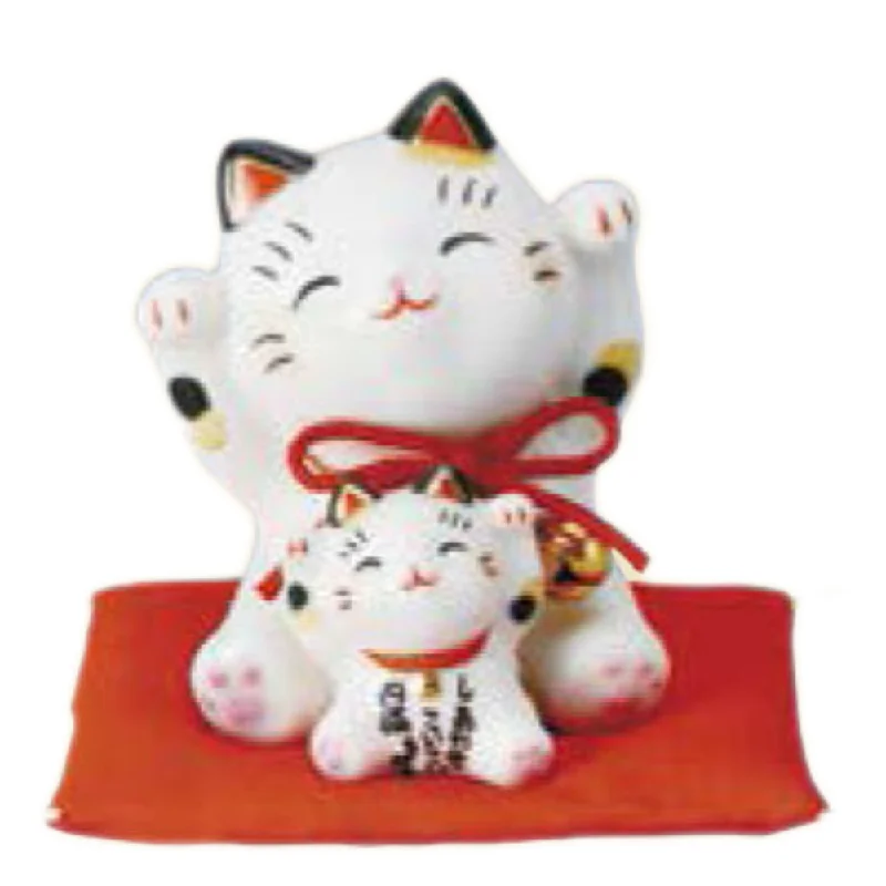 - Automatic temperature adjustment cat bedFriends Beckoning Cats With Zabuton Cushion Porcelain Ornament - Automatic temperature adjustment cat bedFriends Beckoning Cats With Zabuton Cushion Porcelain Ornament