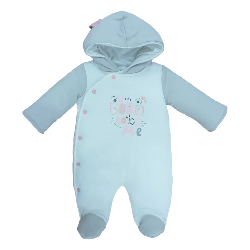 - Organic cotton dog bibsBOYS L/S QUILTED ROMPER HOODED MZW-24 0-3M 241-020