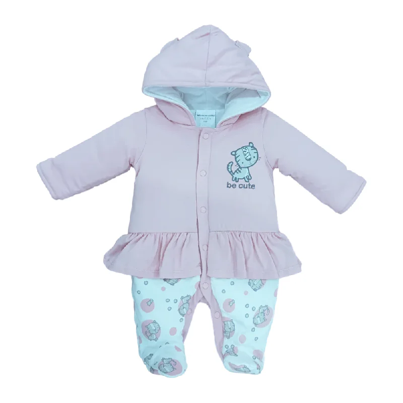 - Summer pet ice matGIRLS L/S QUILTED ROMPER HOODED MZW-24 0-3M 241-019