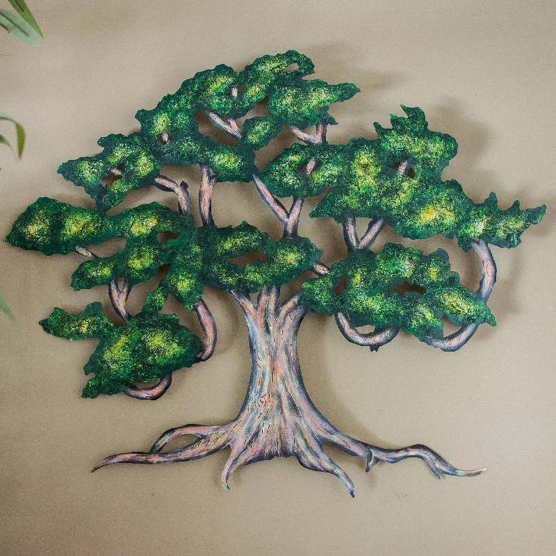 Pet ProductsAncient Shade Tree Unique Handmade Hand Painted Steel Wall Art (Medium)