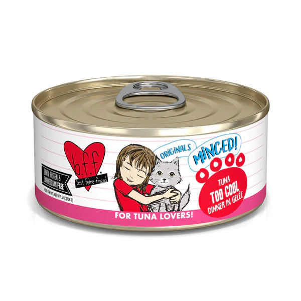    - Grain-free cat food recommendations  BFF Tuna Too Cool