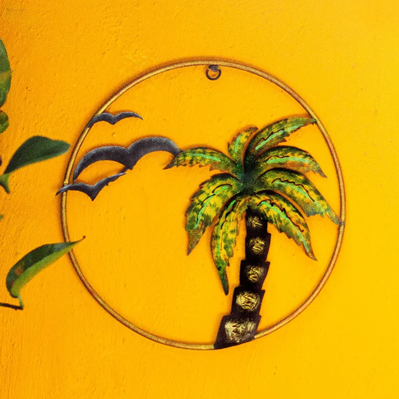 - Dog anti-slip matEvening at the Beach Handcrafted Tropical Iron Wall Sculpture from Mexico