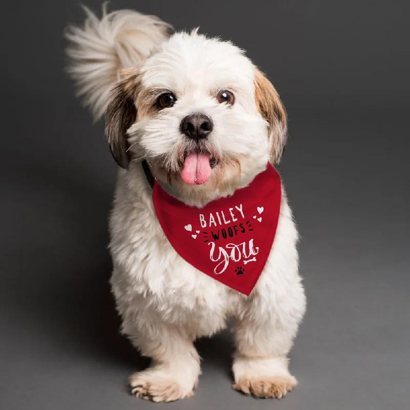 Personalised Woofs You Dog Bandana (MRK-iD)