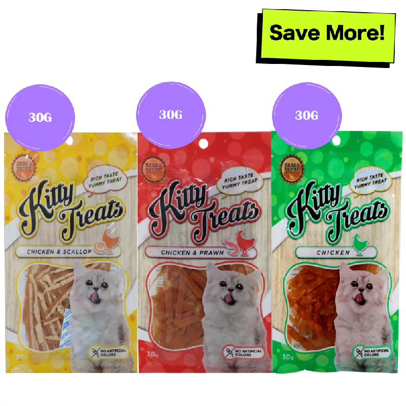 - Pet vitamin complex nutrition tabletsKitty Treats Chicken with Scallop, Chicken with Shrimp Flavour and Soft Chicken Jerky Sliced Cat Treats Combo - Pet vitamin complex nutrition tabletsKitty Treats Chicken with Scallop, Chicken with Shrimp Flavour and Soft Chicken Jerky Sliced Cat Treats Combo