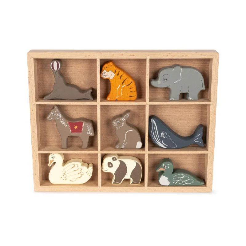 - Organic cotton dog bibsKonges Sløjd Wooden Animals Mini