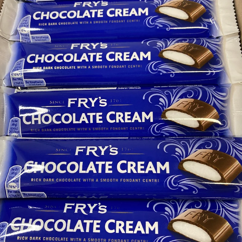 - Pet tear stain cleaning wipes12x Fry's Chocolate Cream Bars (12x49g)