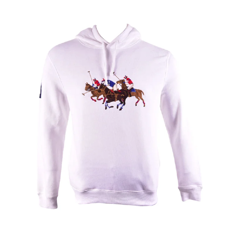 - Teething and chewing toys for puppiesRL MEN L/S TRIPPLE PONY HOODIE 536001 WHT M (IRW)