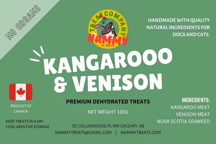    - Affordable cat food with good quality  Nammy Treats Kangaroo & Venison