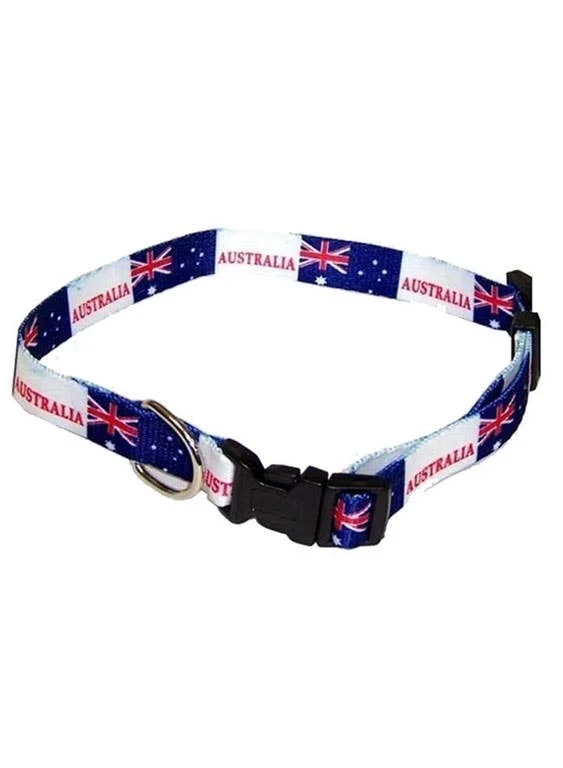 Australian Flag Aussie Day Dog Collar