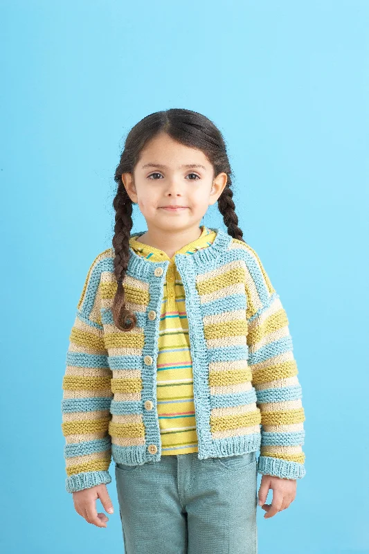 - Natural latex pet mattressPlayful Stripes Cardigan Pattern (Knit)