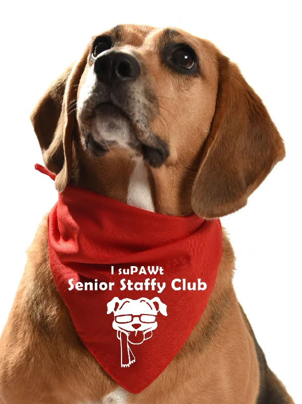 Senior Staffy Club fundraising dog bandana