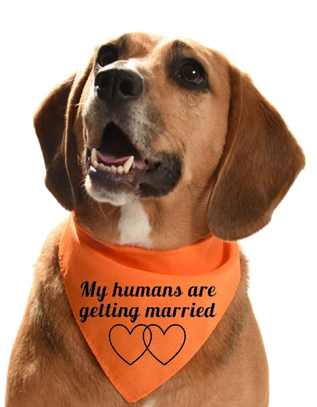 My humans are getting married - engagement bandana for your dog