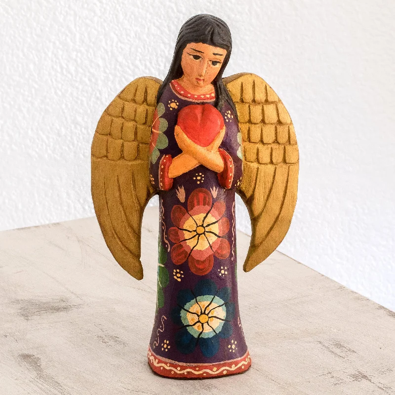 - Teething and chewing toys for puppiesComfort and Love Sculpture Floral Pinewood Sculpture of an Angel from Guatemala