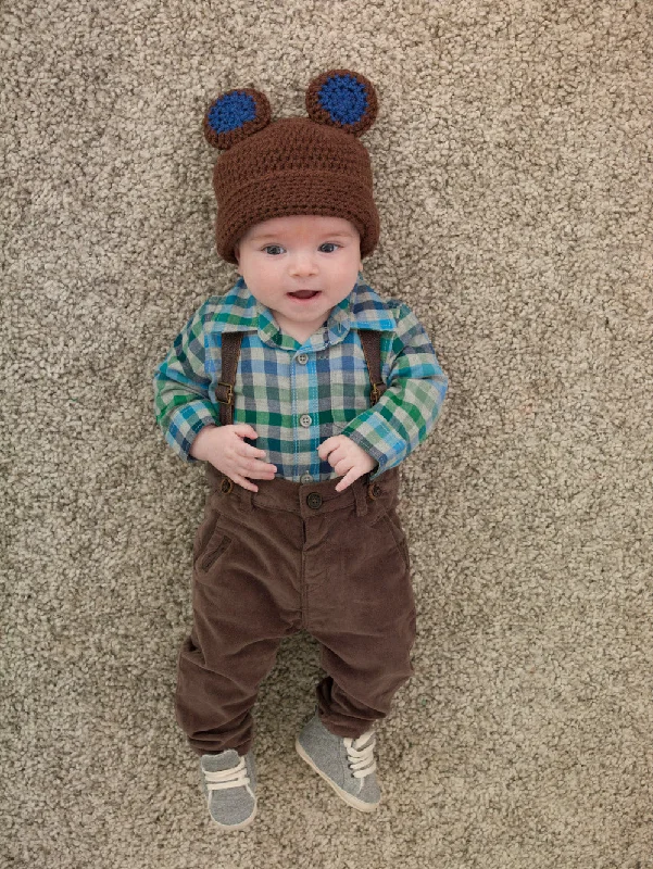 - Natural latex pet mattressBoy's Baby Bear Hat (Crochet)
