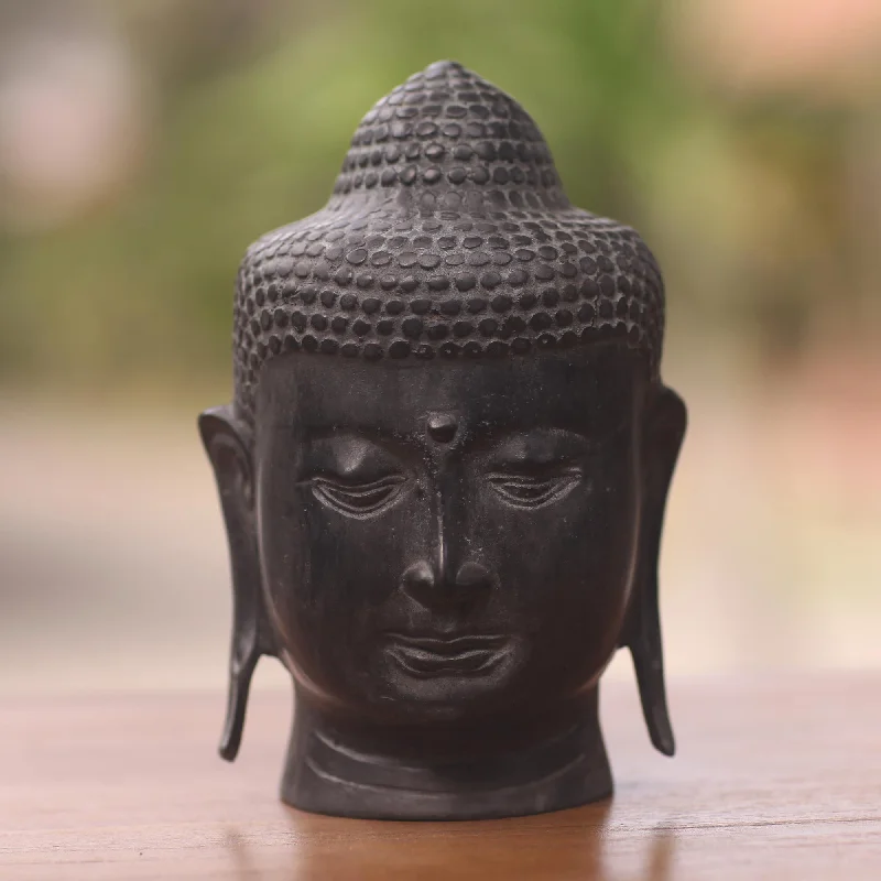 - Dog disposable foam shower gelBuddha Head II Cast Bronze Buddha Head Statuette from Balinese Artisan - Dog disposable foam shower gelBuddha Head II Cast Bronze Buddha Head Statuette from Balinese Artisan