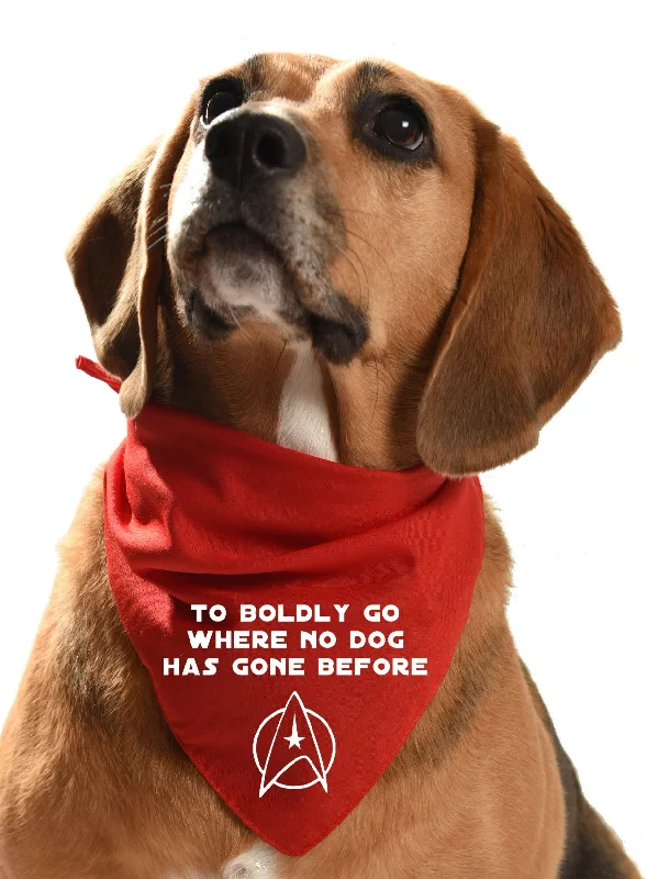 To boldly go where no dog has gone before - Star Trek dog bandana