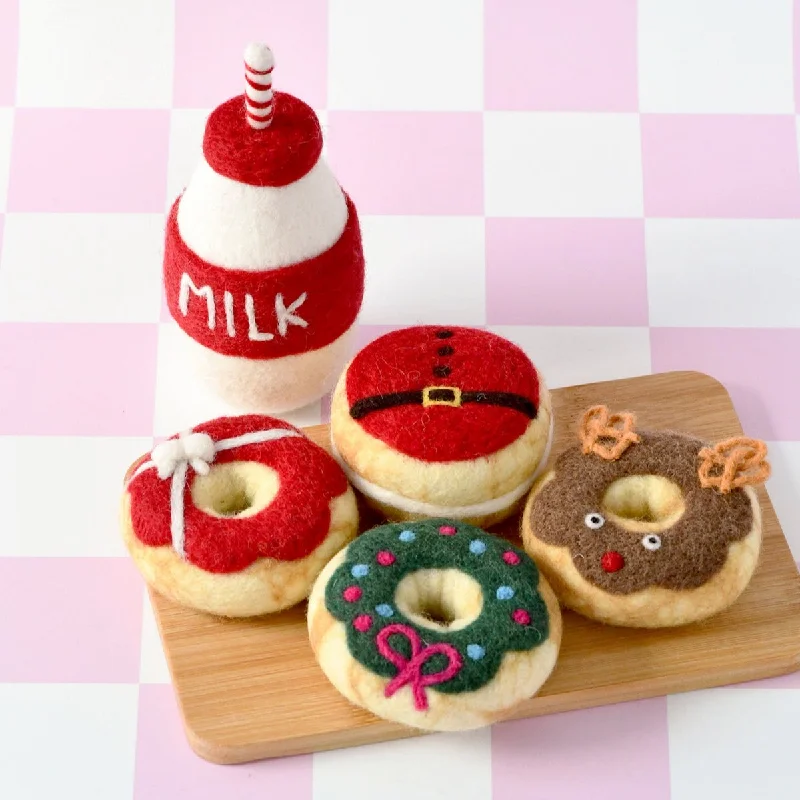 - Car dog seat beltChristmas Play Food Set - Santa's Milk and 4 Christmas Donuts
