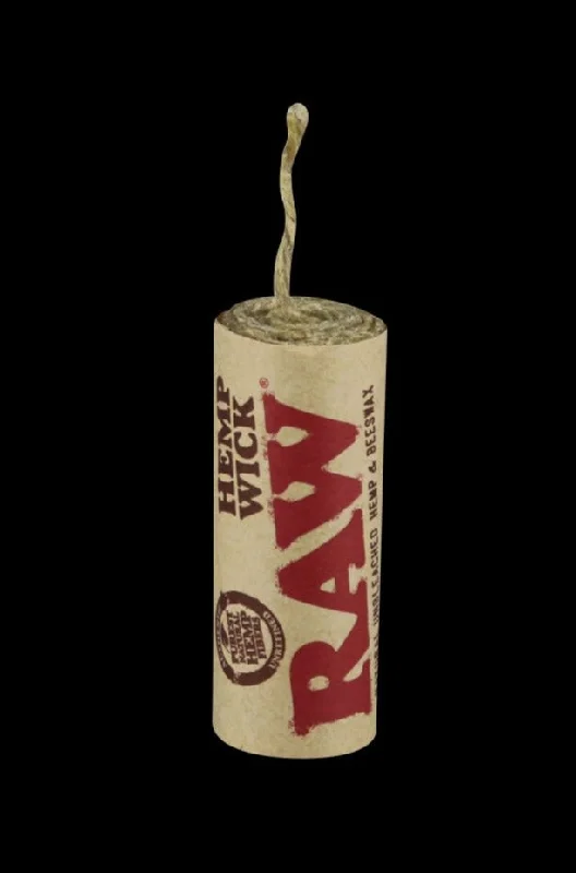 ---RAW Natural Hemp Wick Rolls - 20 Pack