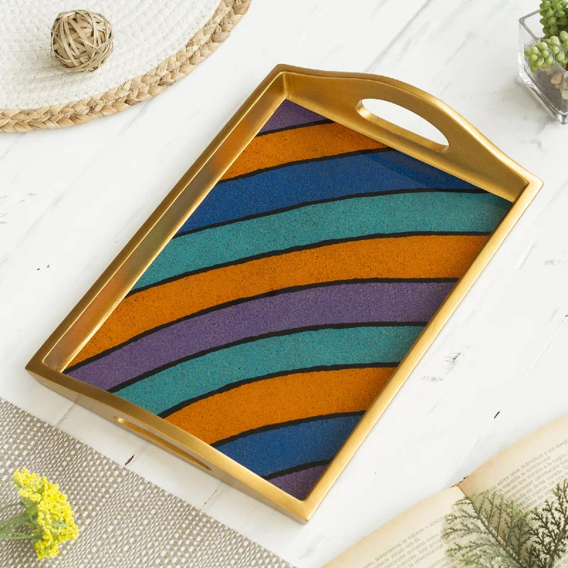 - Car dog seat beltMineral Memoirs Painted Glass Handcrafted Multi-color Tray