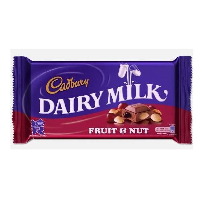 - Air box TSA certified check-inCADBURY DAIRY MILK CHOCOLATE FRUIT NUT SLAB 300 GM BASIC - Air box TSA certified check-inCADBURY DAIRY MILK CHOCOLATE FRUIT NUT SLAB 300 GM BASIC