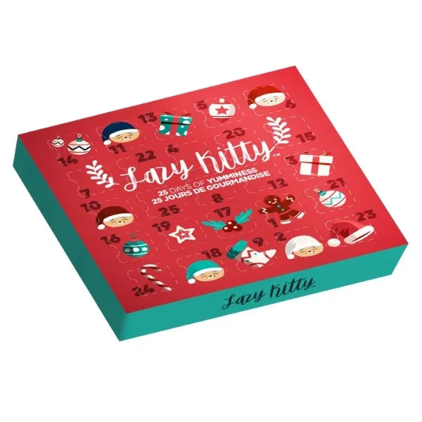    - Cat food for pregnant and nursing cats  Lazy Kitty Advent Calendar w/Jerky Bites