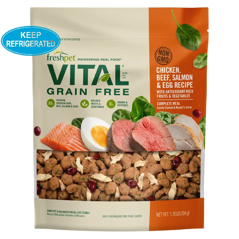 - Winter warm clothes for short-haired dogsCooked Dog Food - VITAL - Grain Free Chicken, Beef, Salmon & Egg Recipe with Antioxidant-Rich Fruits & Vegetables - Winter warm clothes for short-haired dogsCooked Dog Food - VITAL - Grain Free Chicken, Beef, Salmon & Egg Recipe with Antioxidant-Rich Fruits & Vegetables