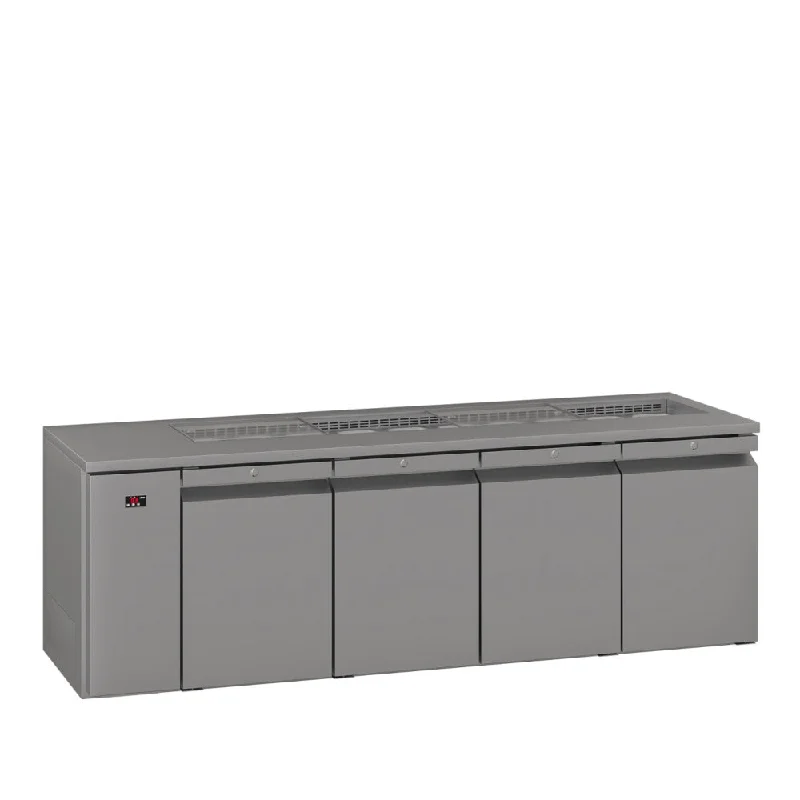 ---Williams Opal - Four Door Stainless Steel Remote Under Counter Refrigerator With Blown Air Well ---Williams Opal - Four Door Stainless Steel Remote Under Counter Refrigerator With Blown Air Well