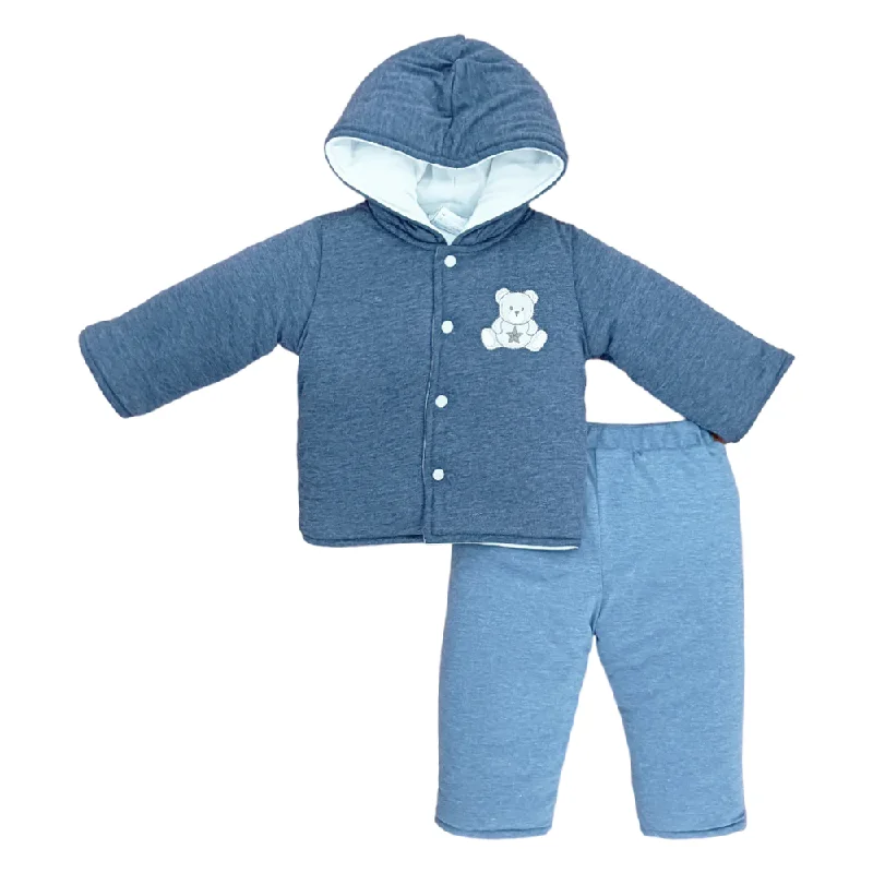 - Teething and chewing toys for puppiesBOYS L/S 2PC QUILTED PAJAMA SUIT HOODED MZW-24 0-3M 241-018 - Teething and chewing toys for puppiesBOYS L/S 2PC QUILTED PAJAMA SUIT HOODED MZW-24 0-3M 241-018