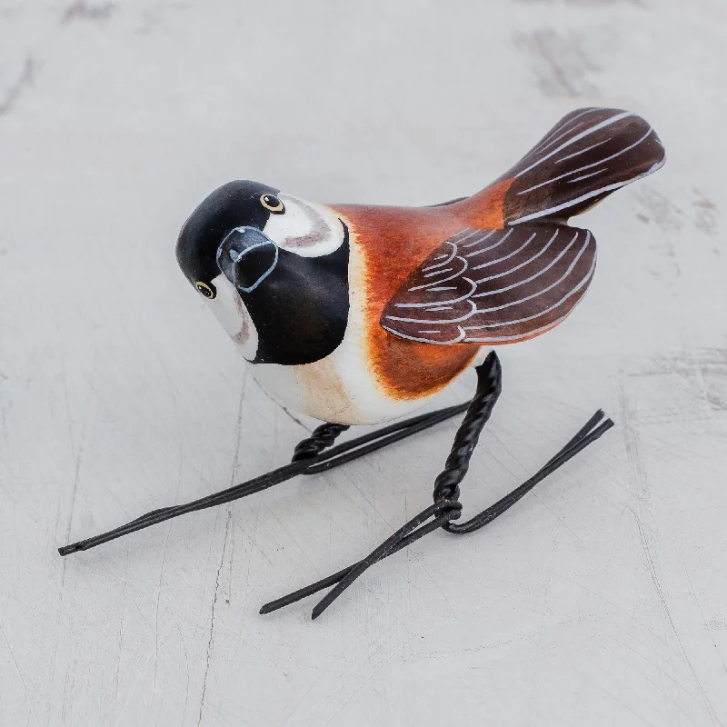 - Winter dog thick down jacketChestnut-Backed Chickadee Ceramic Figurine of a Chestnut-Backed Chickadee Bird - Winter dog thick down jacketChestnut-Backed Chickadee Ceramic Figurine of a Chestnut-Backed Chickadee Bird
