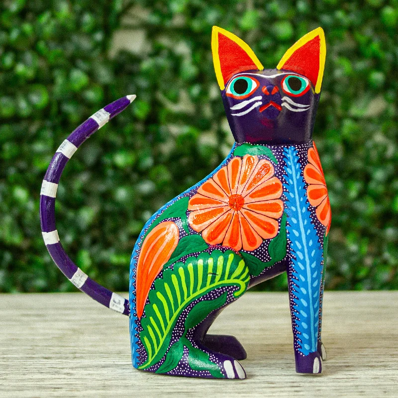 - Custom pet birthday cakeGraceful Feline Handcrafted Copal Wood Alebrije Cat Figurine from Mexico - Custom pet birthday cakeGraceful Feline Handcrafted Copal Wood Alebrije Cat Figurine from Mexico