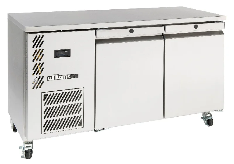 ---Williams Opal Hydrocarbon - Two Door Stainless Steel Self Contained Under Counter Fridge ---Williams Opal Hydrocarbon - Two Door Stainless Steel Self Contained Under Counter Fridge