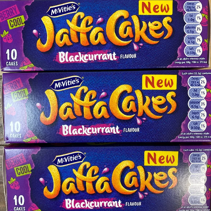 Pet Products40x Mcvitie's Jaffa Cakes Blackcurrant (4 Packs of 10 Cakes)