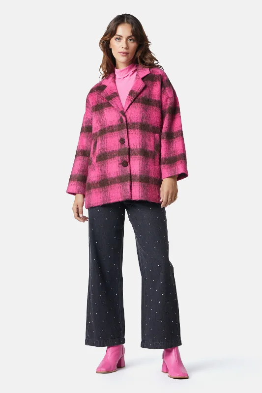 - Parrot climbing and standing wooden frameMaggie Check Coat
