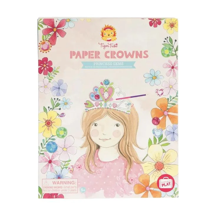 - Organic cotton dog bibsPaper Crowns - Princess Gems