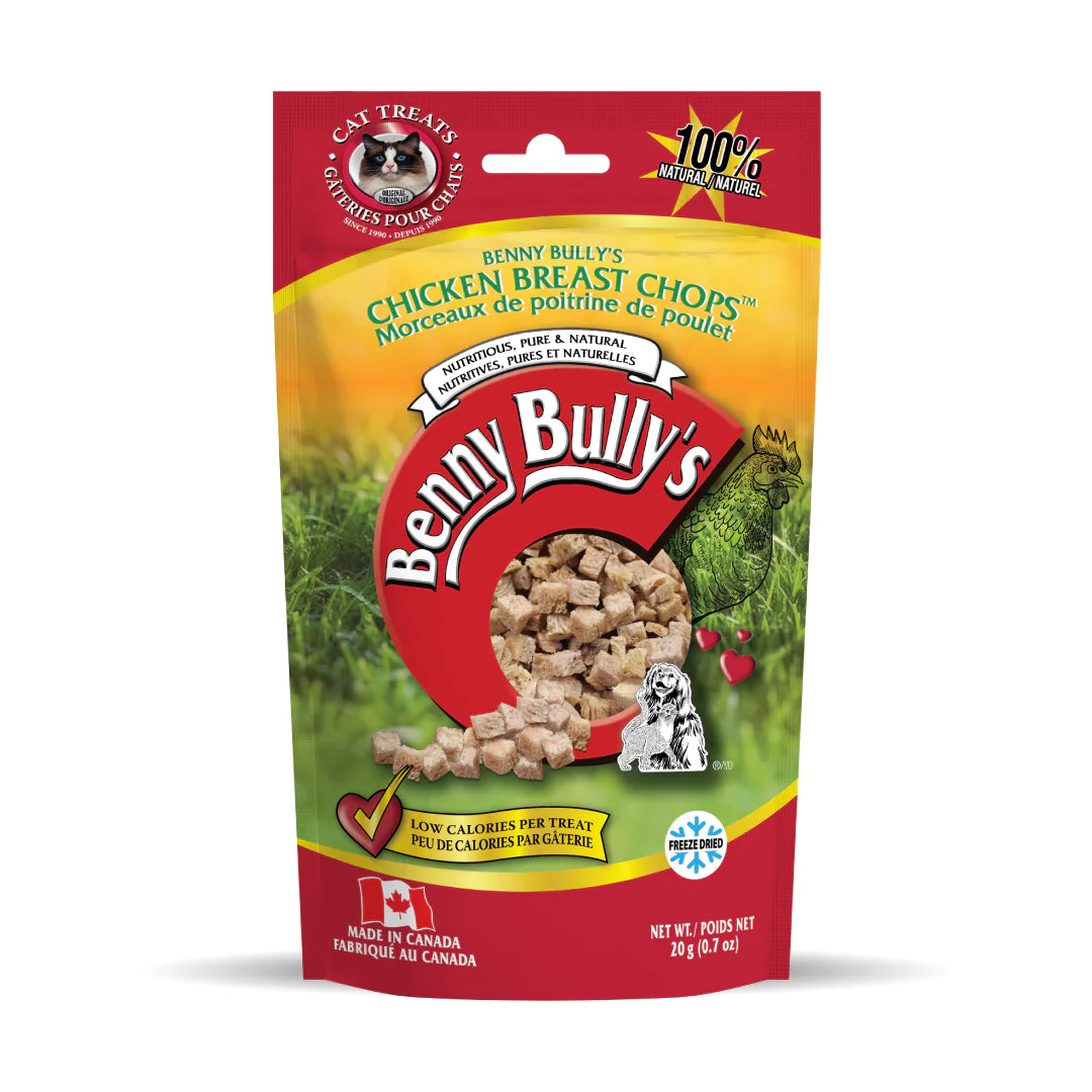    - Cat food nutritional analysis  Benny Bully's Cat Chicken Breast Chops