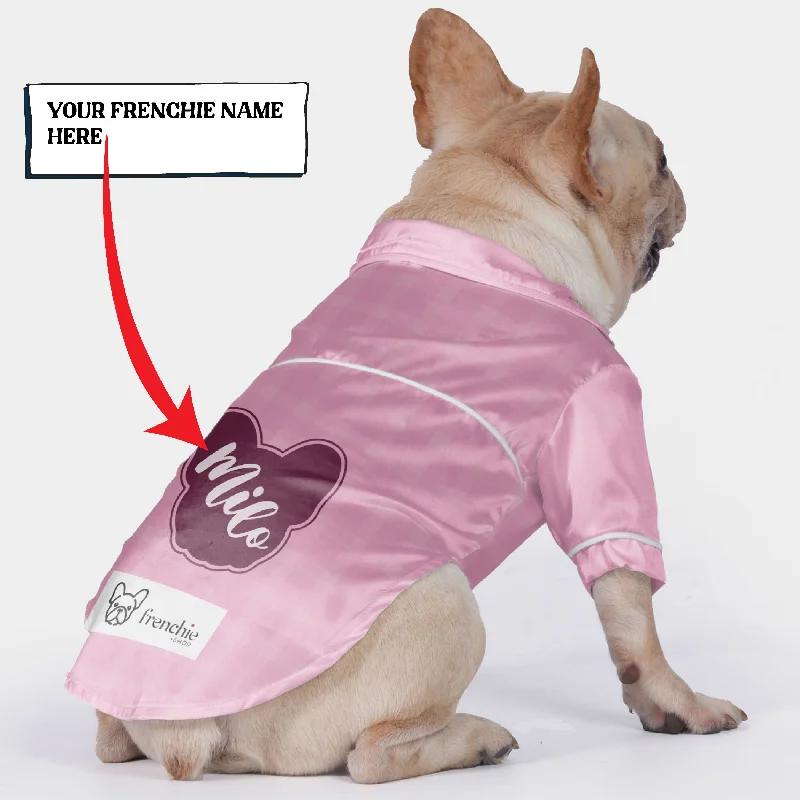Custom French Bulldog Pajamas Featuring Your Dog's Name