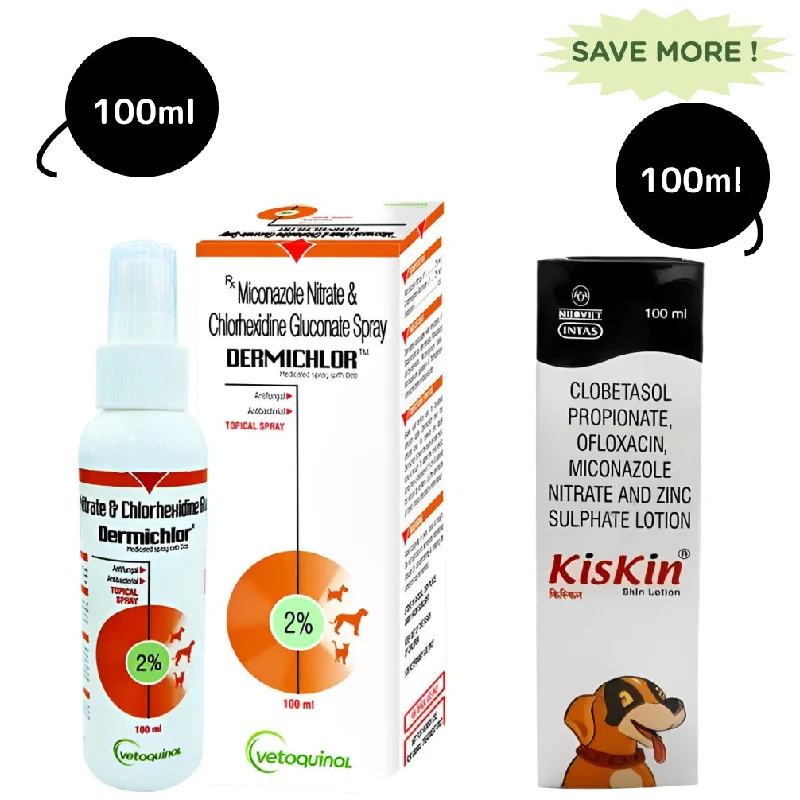 - Chinchilla cooling ice nest ceramic plateVetoquinol Dermichlor Spray (100ml) and Intas Kiskin Lotion for Dogs and Cats (100ml) Combo - Chinchilla cooling ice nest ceramic plateVetoquinol Dermichlor Spray (100ml) and Intas Kiskin Lotion for Dogs and Cats (100ml) Combo