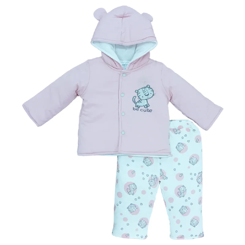 - Pregnant cat delivery room warming boxGIRLS L/S 2PC QUILTED PAJAMA SUIT HOODED MZW-24 0-3M 241-024 - Pregnant cat delivery room warming boxGIRLS L/S 2PC QUILTED PAJAMA SUIT HOODED MZW-24 0-3M 241-024