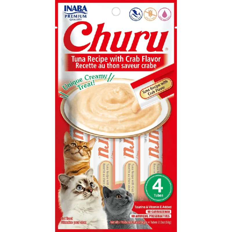- Teething and chewing toys for puppiesINABA Churu Tuna with Crab Cat Treats