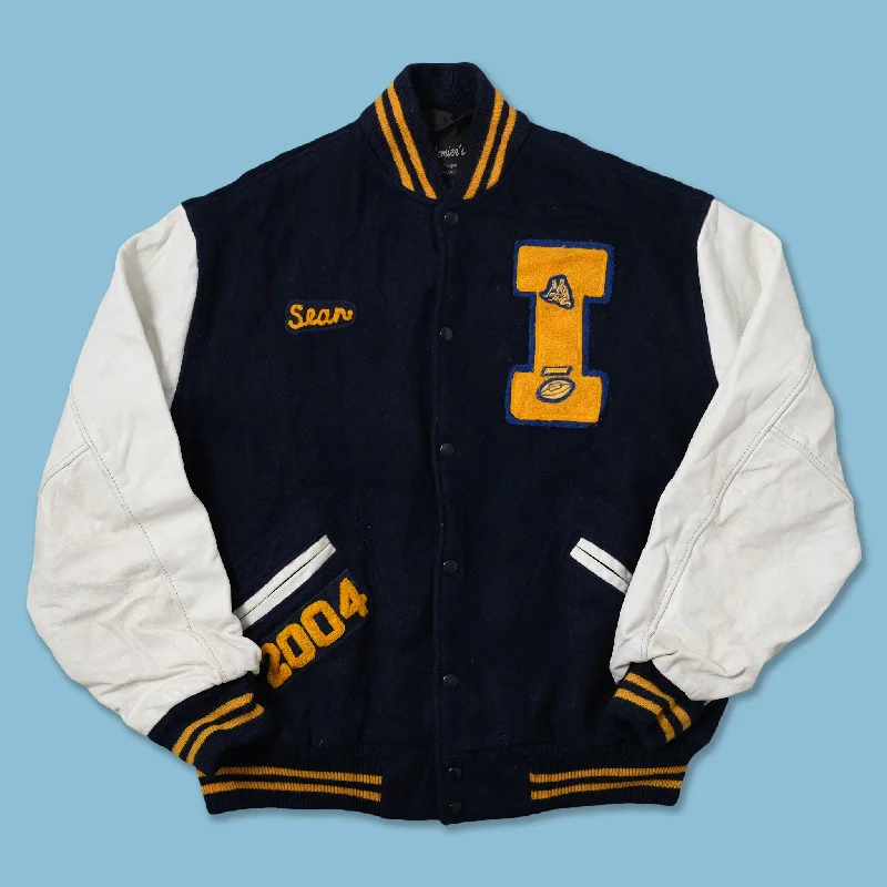 - Solid wood cat climbing frame customizedVintage College Wool Leather Jacket Large
