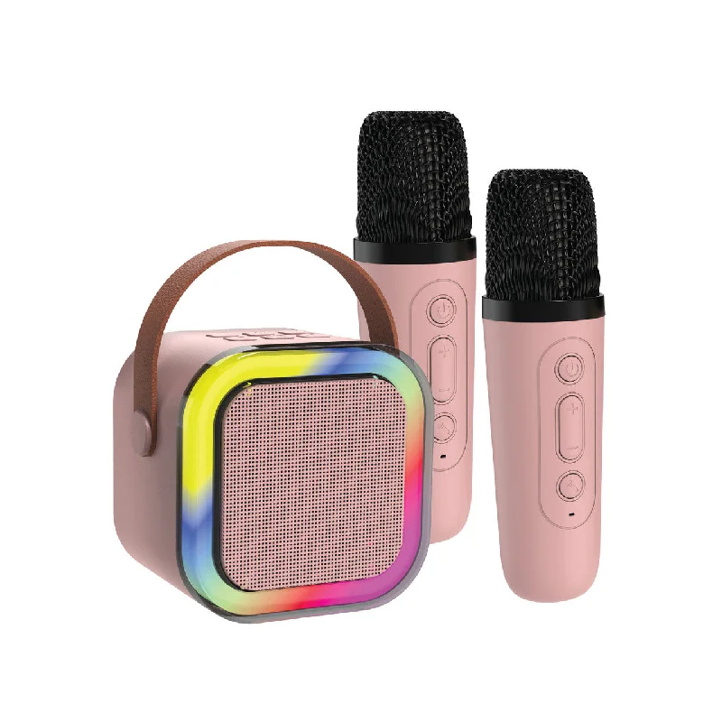 - Air box TSA certified check-inLaser Portable Bluetooth Karaoke Speaker - Dual Mics & Fun Voice Effects (Pink) - Air box TSA certified check-inLaser Portable Bluetooth Karaoke Speaker - Dual Mics & Fun Voice Effects (Pink)