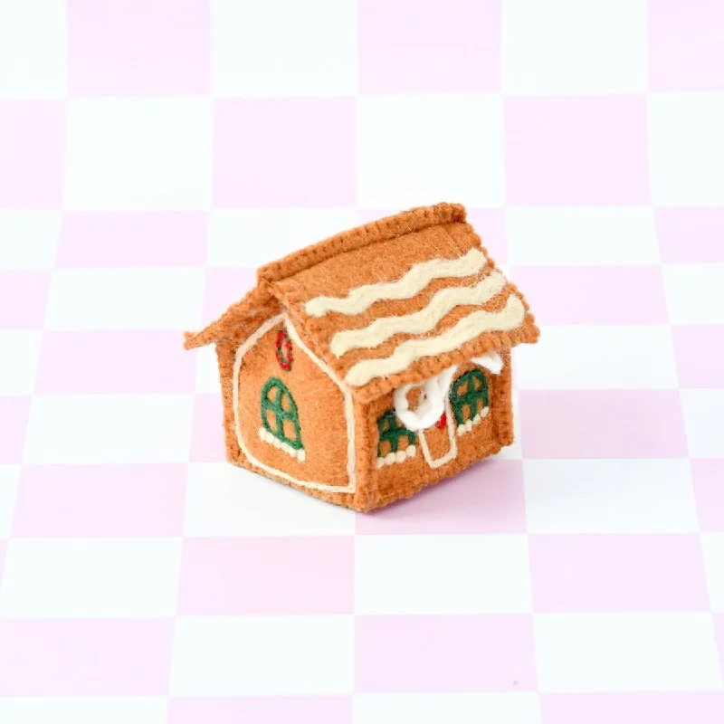 - Automatic temperature adjustment cat bedChristmas Felt Gingerbread House - Green Windows - Automatic temperature adjustment cat bedChristmas Felt Gingerbread House - Green Windows